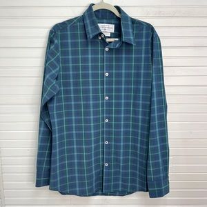 Mizzen + Main Leeward Trim Fit Plaid Button Down Shirt